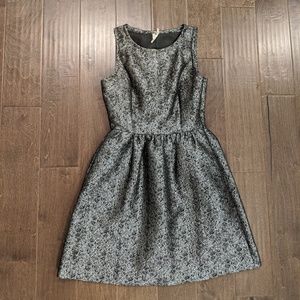 Silver metallic holiday party or NYE dress